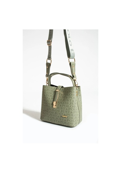 Just Polo Kadın Orta Boy Su Geçirmez Günlük Şık El Ve Omuz Çantası Ebat 23 X 18 Cm Shoulder Bag Yeşil 02813230