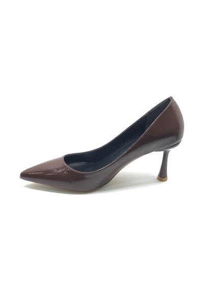 Feles 7 Cm Topuklu Stiletto Kadın Ayakkabı Kahverengi
