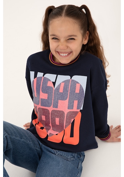 U.s. Polo Assn. Kız Çocuk Lacivert Sweatshirt 50317900-vr033 Lacıvert