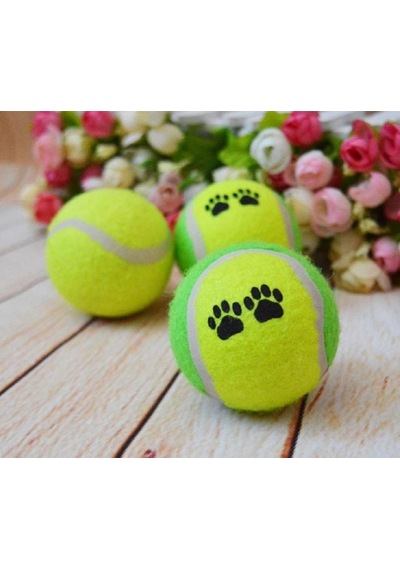 Tenis Topu Köpek Eğitim Oyuncağı - Dayanıklı Ve Eğlenceli Köpek Oyun Topu Tenis, Adet, 3
