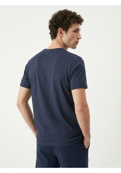 Regular Fit Erkek Tshirt K.kol Koyu Lacivert