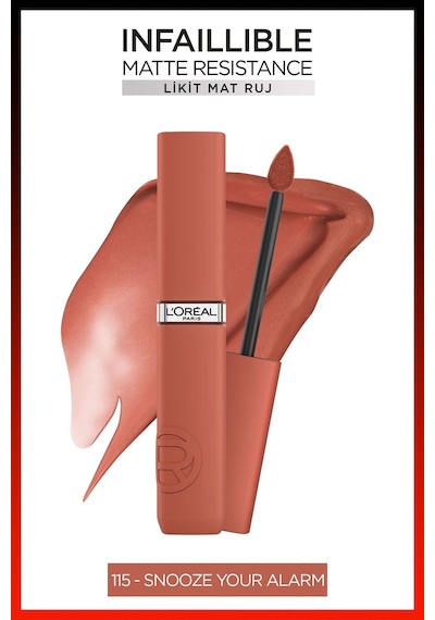 Infaillible Matte Resistance Likit Mat Ruj - 115 Snooze Your Alarm Diğer