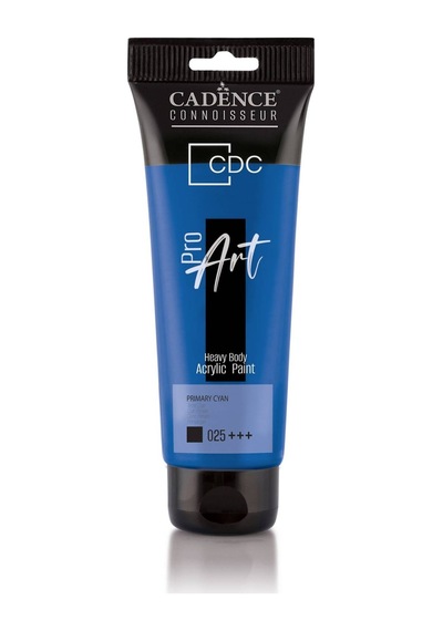 Cadence Pr025 Temel Cyan Proart Heavy Body Akrilik Boya 120 ML - Tüp Akrilik Boya