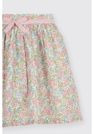 Panço Liberty Kumaş Çiçek Desenli Kız Çocuk Etek 5611gk13001 Pembe