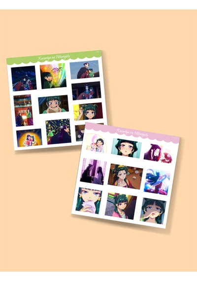 Knh-07-eczacının Günlüğü -anılar - Kusuriya No Hitorigoto 2li Sticker Set-parlak Kağıt Minithingsart