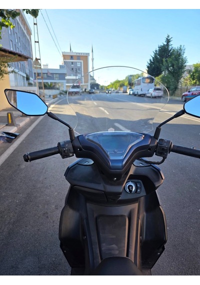 Motocam Rks Arome 125 Ön Cam 2022-2026 Model 43cm Şeffaf Renkli Sportif
