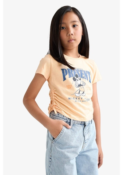 Defacto Kız Çocuk Disney Mickey & Minnie Fitted Bisiklet Yaka Kısa Kollu Tişört F1097a825auog295 Turuncu Defacto Kız Çocuk Disney Mickey & Minnie Fitted Bisiklet Yaka Kısa Kollu Tişört F1097a825auog295 Turuncu