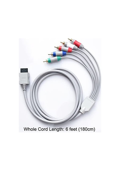 Bealuffe Wii U Multi Out 5rca 480p Hd Ses Video Kablosu 6 Ayaklar İçin Wii İçin Bileşen Kablosu