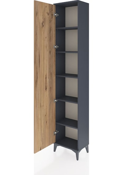 Arges Dolap 5 Raflı Tek Kapaklı 44x30x221 Antrasit-çam Antrasit