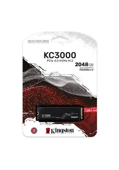 Kingston 2tb Kıngston Kc3000 M.2 Nvme Pcıe 4.0 Skc3000d/2048g 7000/7000mb/s