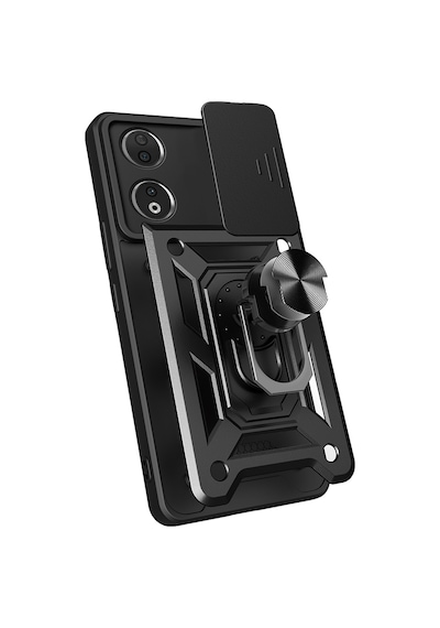 Honor 90 Kılıf Sürgülü Tank Zırh Yüzüklü Mıknatıslı Standlı Kapak S-vega