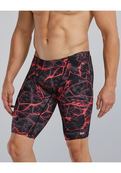 Tyr Durafast Elite Erkek Jammer Mayo - Synapse Kırmızı - Siyah