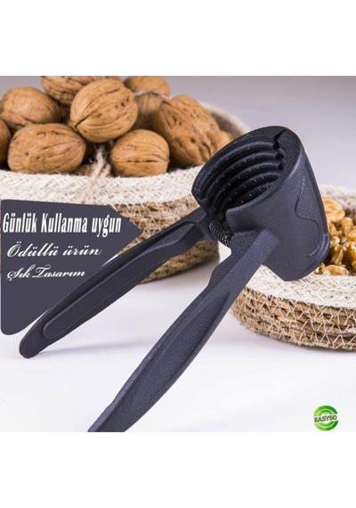 Ceviz Kıracağı Metal Ceviz Kıracağı Fındık Kırma Aleti Fındık Kırıcı Ceviz Kırıcı Çelik Siyah