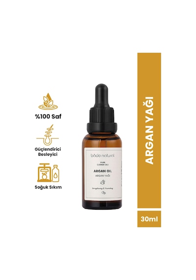 Bade Natural Soğuk Sıkım Argan Yağı 30 ML