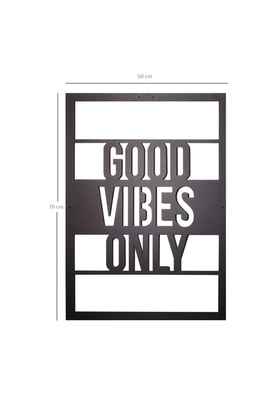 Good Vibes Only Metal Duvar Tablosu