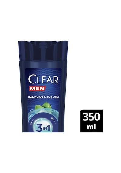 2 Adet Clear Men Cool Sport 3in1 Şampuan 350 Ml