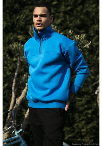 Buratti Erkek Sweat 59053431 Deniz Mavi Koyu Mavi
