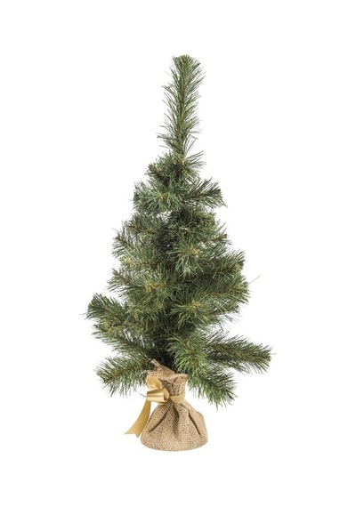 Çuhalı Yılbaşı Çam Ağacı 60 Cm 56 Dal +5 Metre Peri Led + 17 Parça Süslü Çam Ağacı - Yılbaşı Ağacı