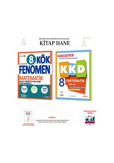 Fenomen 8. Sınıf Kök Ve Kkd Matematik Seti