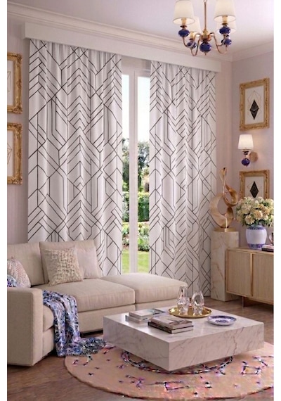Modern Geometrik Desenli Fon Perdesi 100 X 250 Cm 1 Kanat Dekoratif Dijital Baskılı Premium Salon Oturma Odası Yatak Odası Pencere Perdesi Gümüş Beyaz Modern Geometrik Desenli Fon Perdesi 100 X 250 Cm 1 Kanat Dekoratif Dijital Baskılı Premium Salon Oturma Odası Yatak Odası Pencere Perdesi Gümüş Beyaz