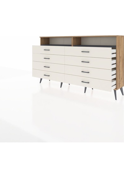 Arges Konsol 2 Raflı 8 Çekmeceli 176x30x99 Çam-antrasit/aytaşı Antrasıt/aytası - Atlas Çam Arges Konsol 2 Raflı 8 Çekmeceli 176x30x99 Çam-antrasit/aytaşı Antrasıt/aytası - Atlas Çam
