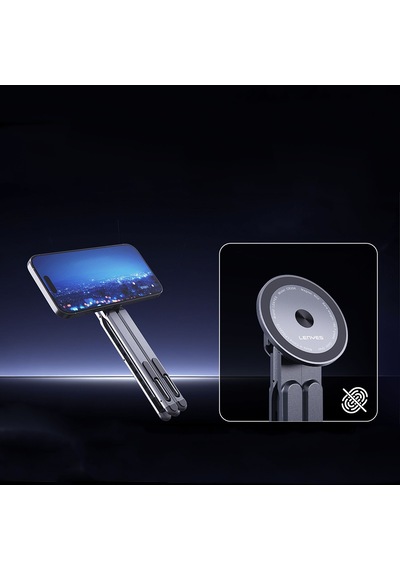 Lenyes Cr206 Çok Fonksiyonlu 8 Kademeli Ayarlanabilir Magnetik Laptop&tablet&telefon Standı Siyah