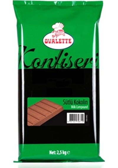 Katsan Ovalette Konfiseri Sütlü Çikolata 2500 G