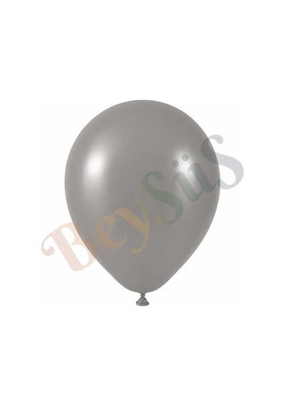 Duman Renk Lateks Retro Balon 30 Cm - 100 Adet Gri