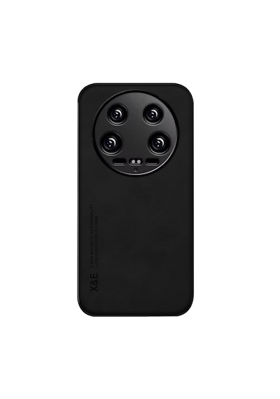 Microcase Xiaomi 14 Ultra İçin Luxury Leather Series Deri Desenli Plastik Koruma Kılıf - Al8125 Siyah