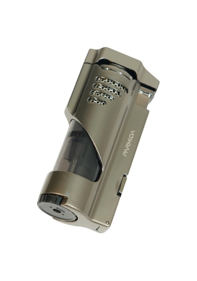 Parmida 3 Torch Pürmüz Delicili Gunmetal Metal Puro Çakmağı - Tr9485