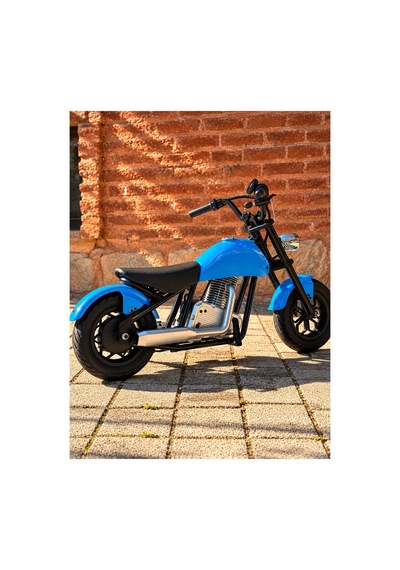 36v 180w Chopper Akülü Motor Elden Gazlı Dumanlı Şişme Lastikli Lityum Pilli Mavi