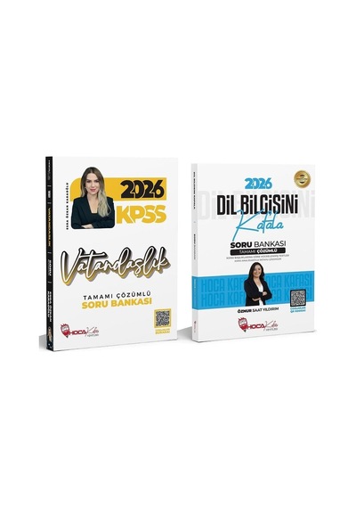 2026 Kpss Vatandaşlık + Dil Bilgisi Soru Bankası 2 Li Set - Esra Özkan Öznur Saat Hoca Kafası