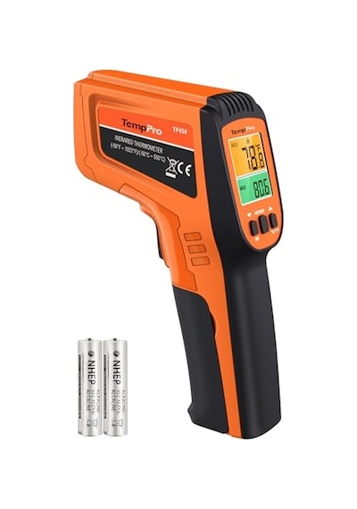 Thermopro Tp450 Endüstriyel Kızılötesi Lazer Termometre, -50 C İle 550 C Temassız Isı Ölçer Tabanca, Çift Laz