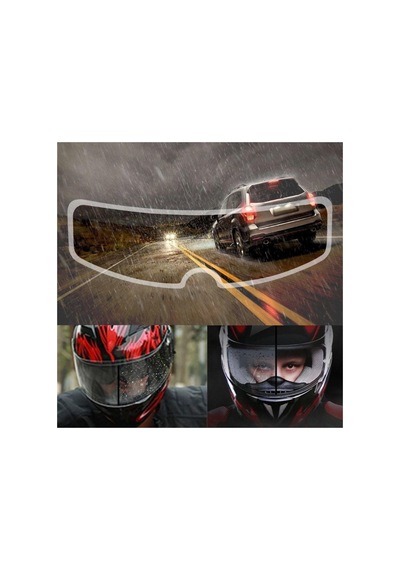 Busstier Sis Ve Yağmur İçin Motosiklet Kaskı Buğu Önleyici Film, Şeffaf Ve Su Geçirmez, Kolay Uygulama, Kask Kalkanı Koruyucu, Yüksek Görüş Netliği, Dayanıklı Ve Uzun Ömürlü Tasarım Sku: Zeusstk6156e