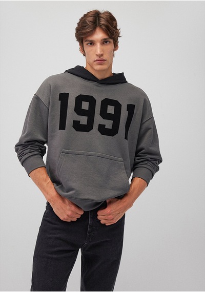 Mavi - 1991 Baskılı Gri Sweatshirt 0s10166-70088 Gri