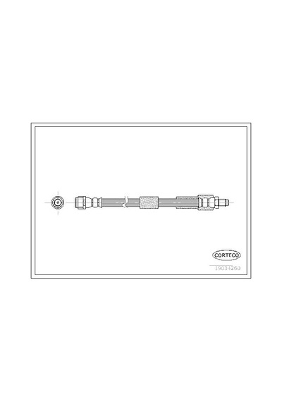 Corteco Fren Hortumu Ön Mercedes W211 S211 C219 W220 Corteco 19034260 A2114200848