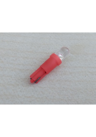 T5 Dipsiz Kırmızı Led Ampul 12v 4adet ı İthal T5 Torpido, Gösterge Mini Dipsiz Ampul