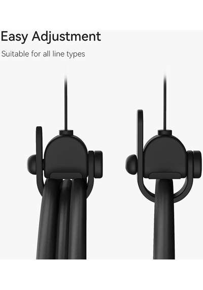 Kıwı Design Vr Kablo Yönetimi, 6 Paket Vr Makara Sistemi - Siyah