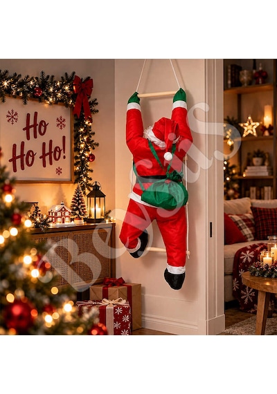 Yılbaşı Tırmanan Noel Baba 90 Cm Diğer