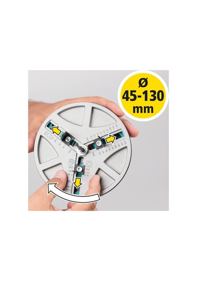 Matkap Ucu Delme Plastik+ Çinko Alçıpan Delme Ahşap Yuvarlak Testere Panç Seti 45-130 Mm