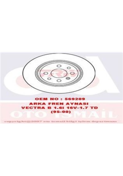 TRW DF2772 FREN DİSKİ ARKA VECTRA B 95-  DÜZ 270mm 4 BİJON