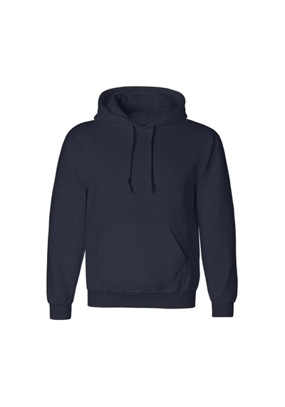 Barlashive Erkek 3 İplik Pamuklu Kapüşonlu Cepli Oversize Hoodie Sweatshirt - Lacivert Çok Renkli