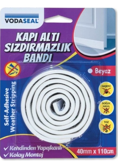 Vodaseal Kapı Altı Sızdırmazlık Bandı 40Mm X 110Cm Beyaz (549602319)