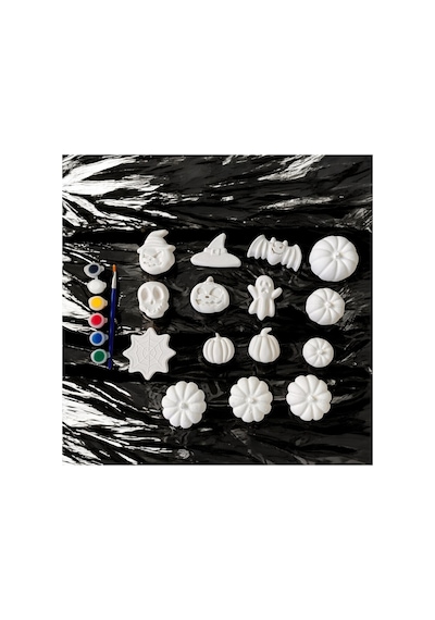 Cadılar Bayramı Halloween 15 Parça Boyanabilir Xxl Model 3d Balkağı Boyama Seti