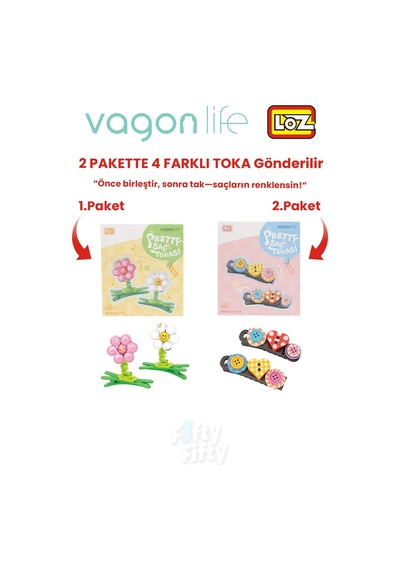 4'lü Saç Toka Seti Önce Birleştir,sonra Tak 2 Paket 4 Adet Gönderilir Yapı Toka Seti Ff 7132-7136