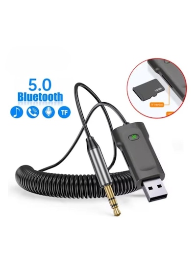 Universal Telefonlara Uyumlu Bluetooth Hafıza Kartı Destekli Usb Aux Araç Kiti Müzik Dinleme Konuşma