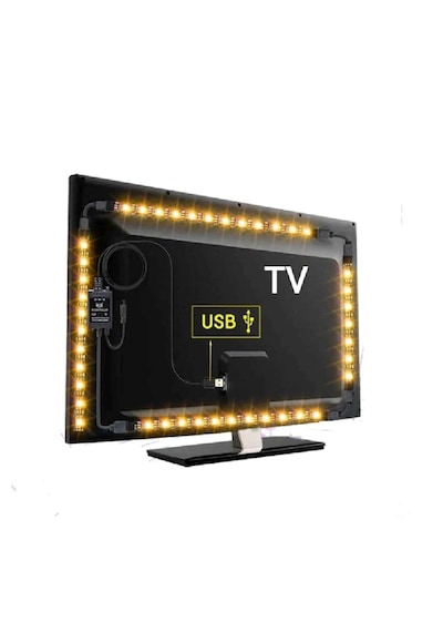 65 İnç 165 Ekran Günışığı Renk Tv Arkası 5 V Usb Li Şerit Led