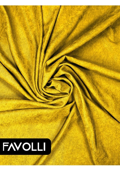 Br Favolli Kadife Dokulu Güneş Sarısı Ada Fon Perde Ekstrafor Büzgülü Dream Series Güneş Sarısı