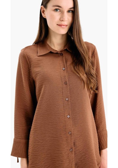 DeFacto Regular Fit Basic Düz Uzun Kollu Gömlek C3819AX25SPBN519