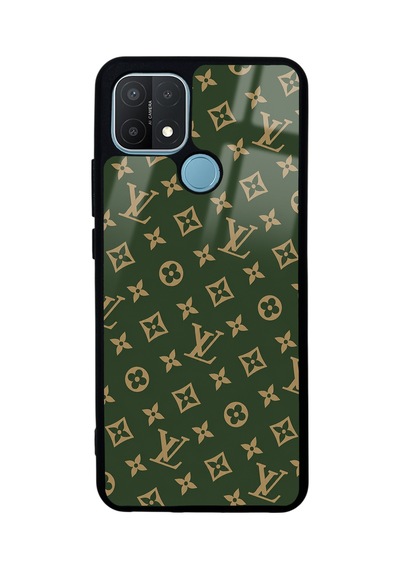 Oppo A15 Green Lv Tasarımlı Glossy Telefon Kılıfı Yeşil